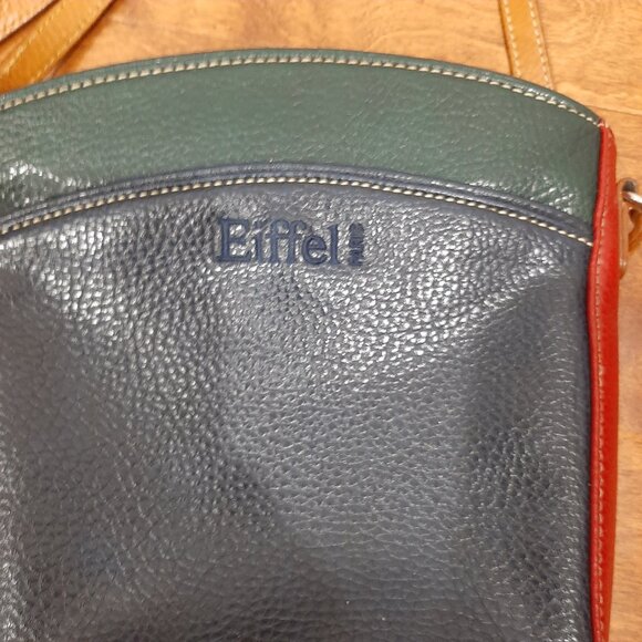 La Tour Eiffel vintage pebbled leather minimalist quiet luxury bag - Picture 4 of 13